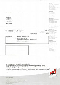 Djenetix Berlin Music - 103,4 Energy Radio Deutschland]/Berlin Sendenachweis